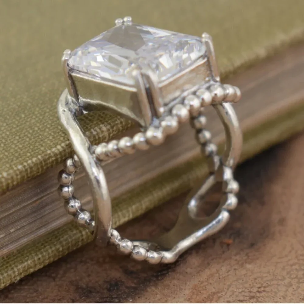 6 Carat Clear Cut Ring (NEW)